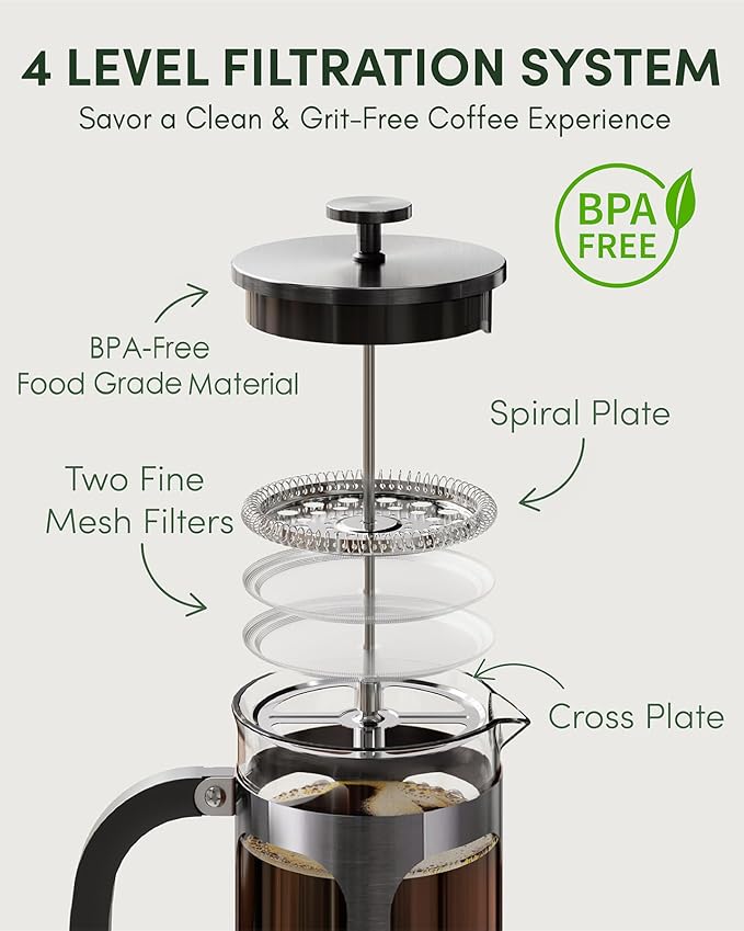 French Press Glass Coffee Maker